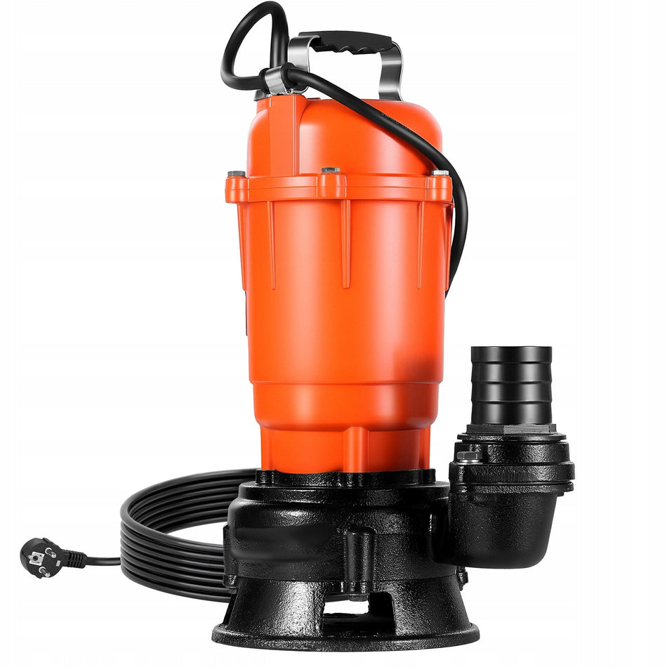 VEVOR 550W 18000L/H CAST IRON SUBMERSIBLE PUMP FOR DIRTY WATER POWERFUL