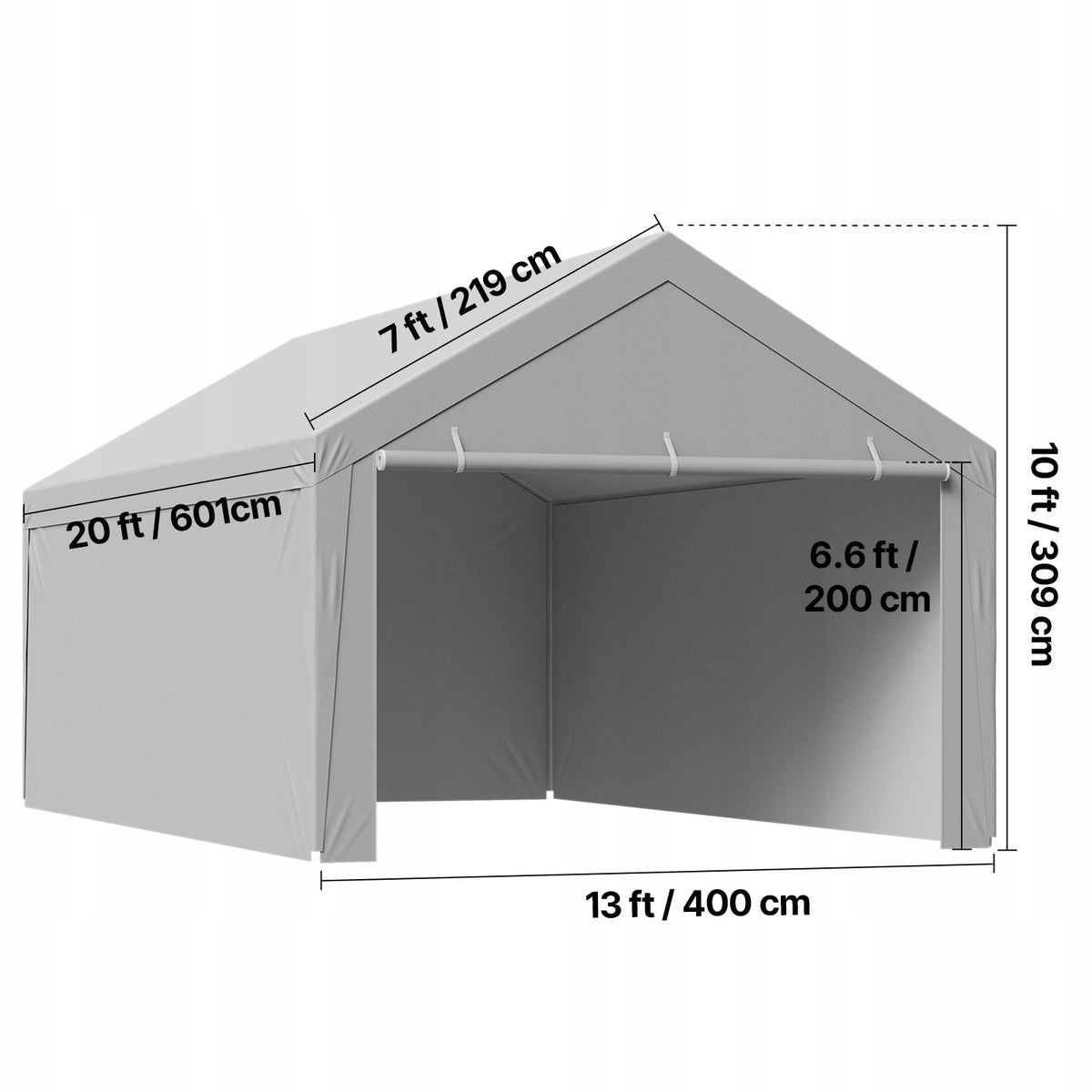 REPLACEMENT ROOF FOR VEVOR CARPORT 6.09X3.96M WATERPROOF
