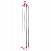 VEVOR 10 MM X 3 M G80 CHAIN SLING 10.4 T WITH 4 STRONG SOLID HOOKS