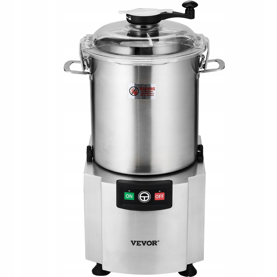VEVOR PROFESSIONAL KITCHEN ROBOT 18L 1500W VEGETABLE CHOPPER STAINLESS STEEL