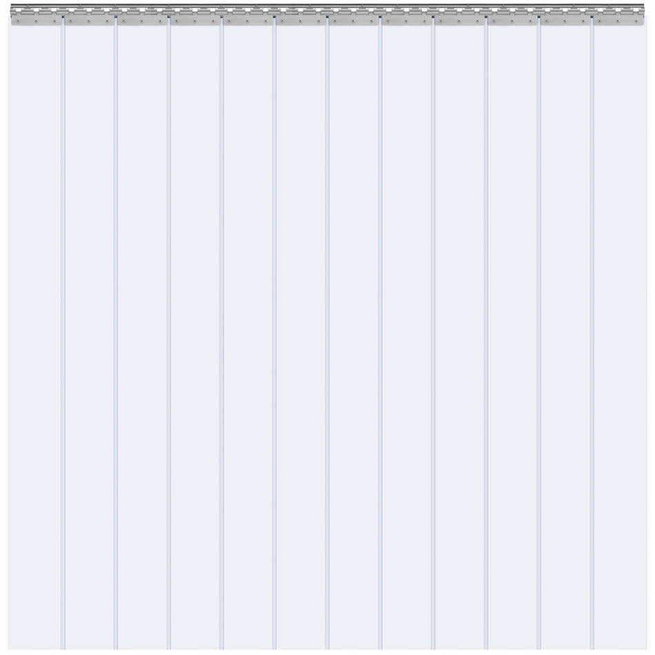 VEVOR PROFESSIONAL PVC STRIP CURTAIN 243X182 CM 2 MM THICK FOR WAREHOUSE