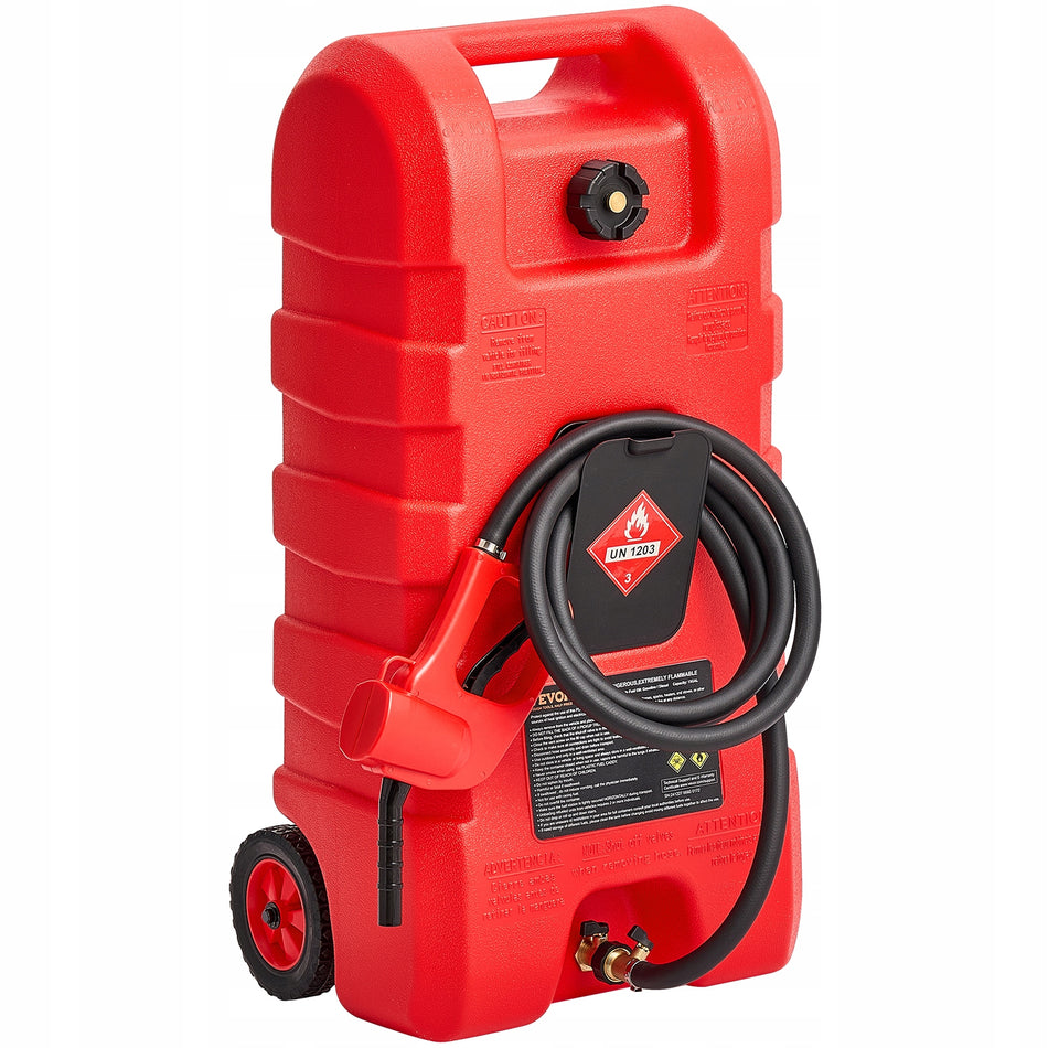 VEVOR 56 78L FUEL CADDY WITH HAND PUMP HDPE STRONG AND LEAKPROOF