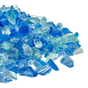 VEVOR FIREPROOF GLASS 4.5KG FIREPLACE GLASS STONES SEA BLUE