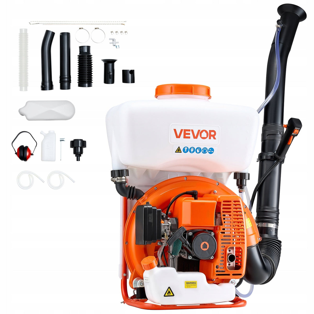 VEVOR 63CC 3HP GAS POWERED MIST BLOWER BACKPACK SPRAYER 16L POWERFUL