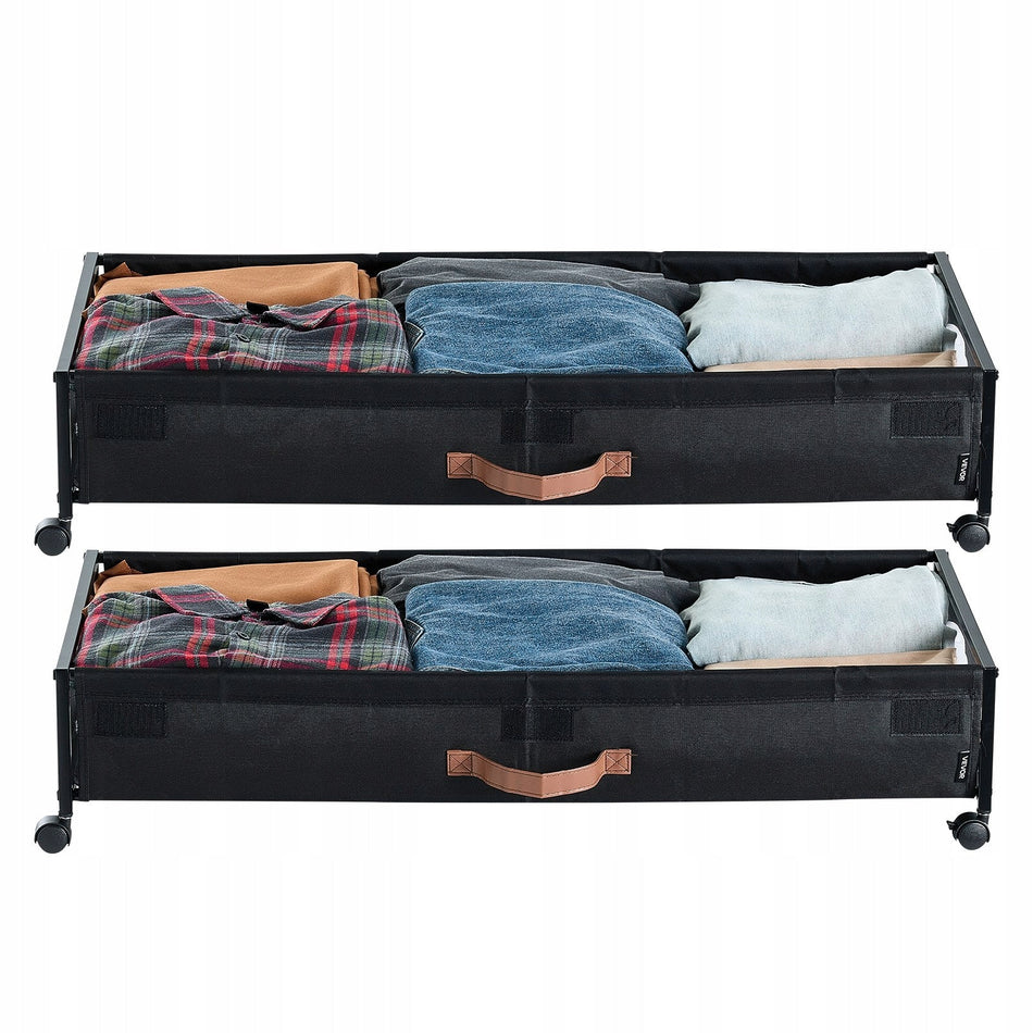 VEVOR UNDER-BED STORAGE BAG 2 PCS OXFORD FABRIC DURABLE