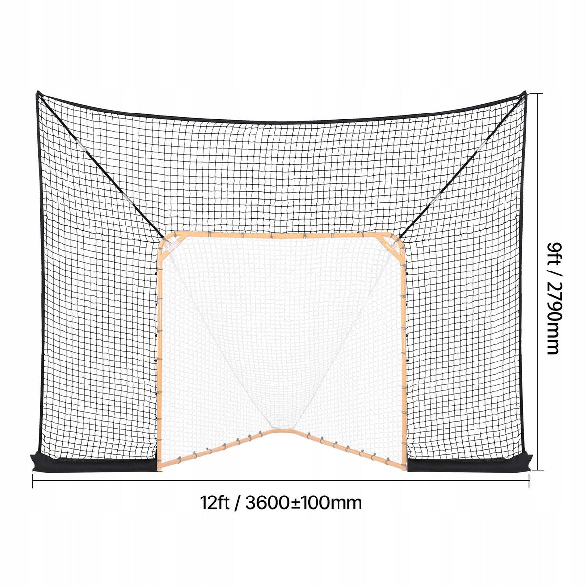 VEVOR 360X279 CM PROFESSIONAL FIELD HOCKEY AND LACROSSE GOAL