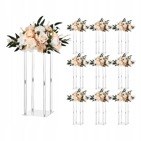 VEVOR 10-PIECE WEDDING FLOWER STANDS 220X220X500 MM STURDY ELEGANT