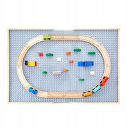 VEVOR ACTIVITY TABLE WITH 290 BLOCKS AND 30-PIECE WOODEN SET