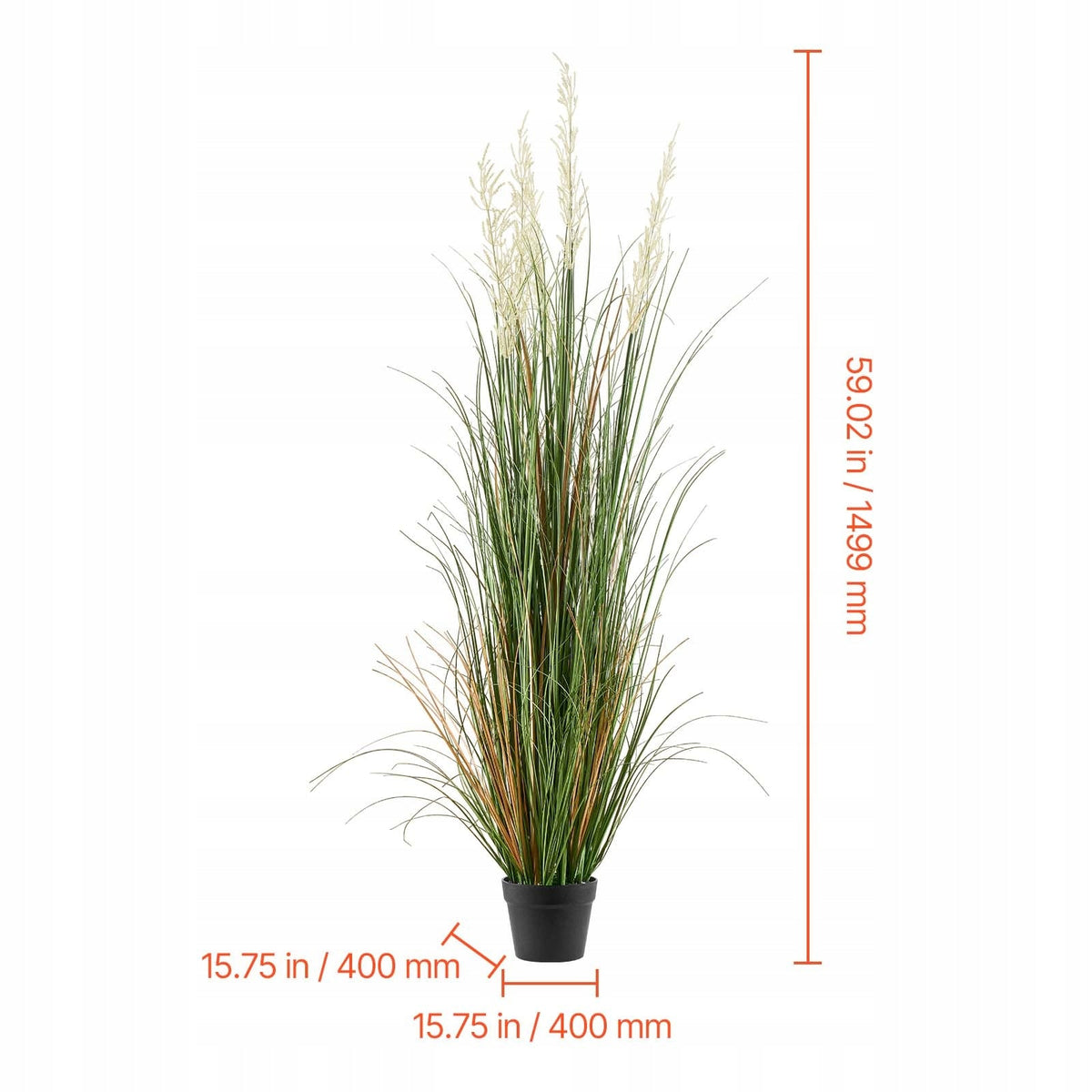 VEVOR ARTIFICIAL GRASS 2 PIECES 1499MM REALISTIC GREEN DECORATION