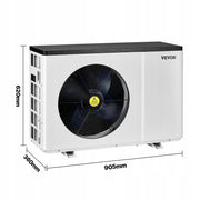 VEVOR ELECTRIC SWIMMING POOL HEAT PUMP 1.48-7.11 KW ENERGY EFFICIENT
