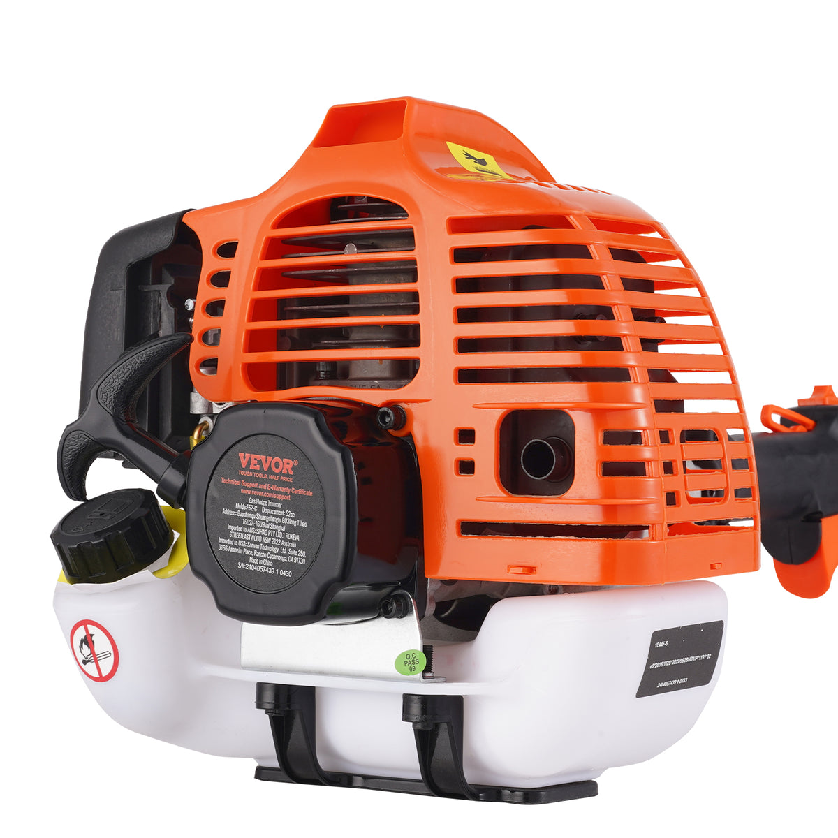 VEVOR 52CC 6-in-1 Multifunction Petrol Hedge Trimmer Powerful