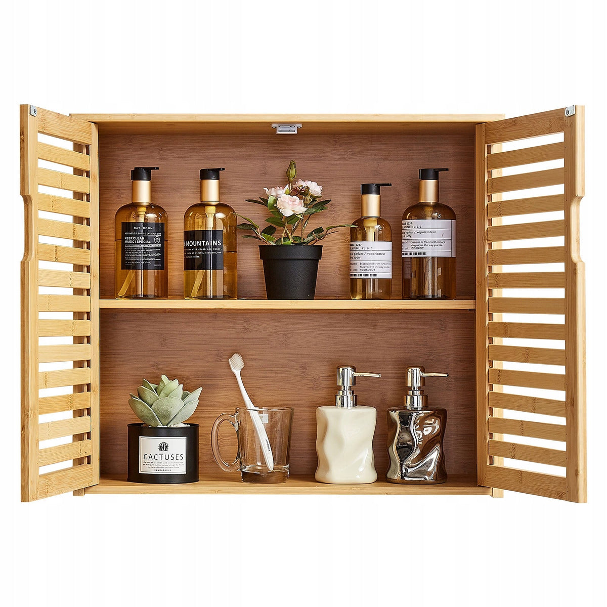 VEVOR PROFESSIONAL BATHROOM WALL CABINET WITH 2 DOORS AND ADJUSTABLE