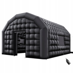 VEVOR INFLATABLE PARTY TENT 6X5X3.65M BLACK PREMIUM 210D OXFORD