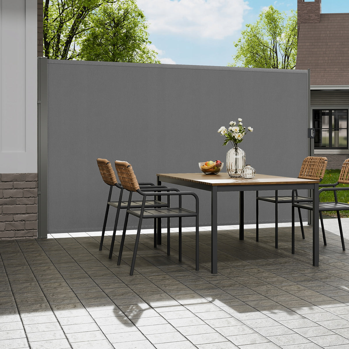 VEVOR SIDE AWNING 200X300 CM PREMIUM WATERPROOF POLYESTER UV30 STURDY