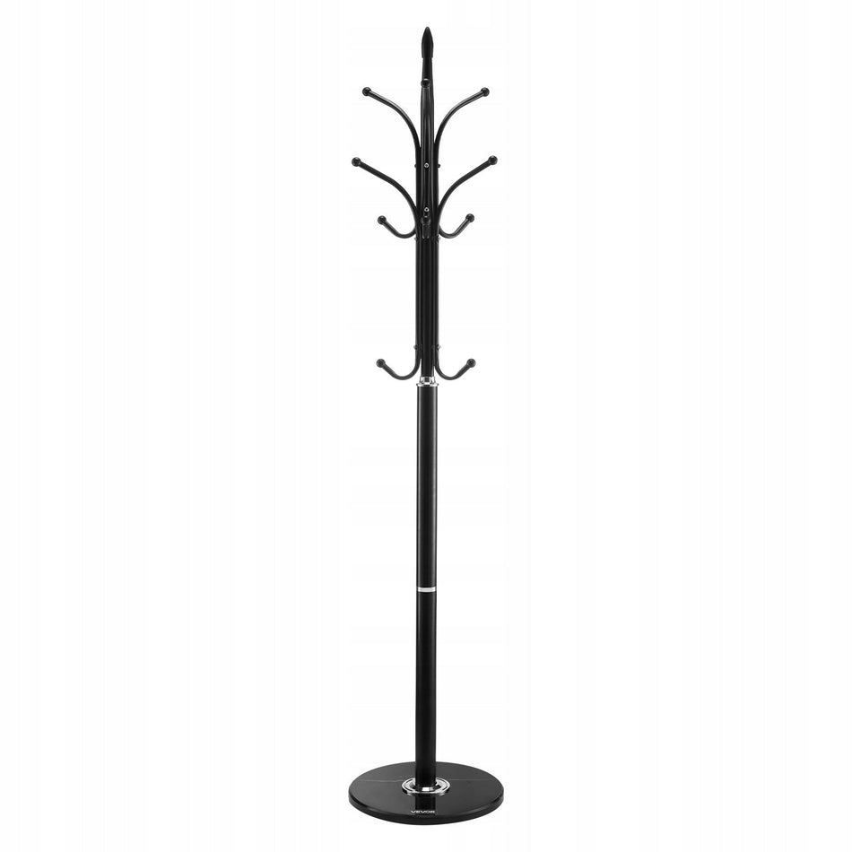 VEVOR CLOTHES RACK MARBLE BASE 6 HOOKS CARBON STEEL 180 CM