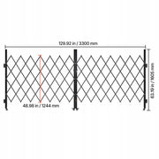 VEVOR PROFESSIONAL DOUBLE-FOLDING SECURITY GATE WITH LOCK