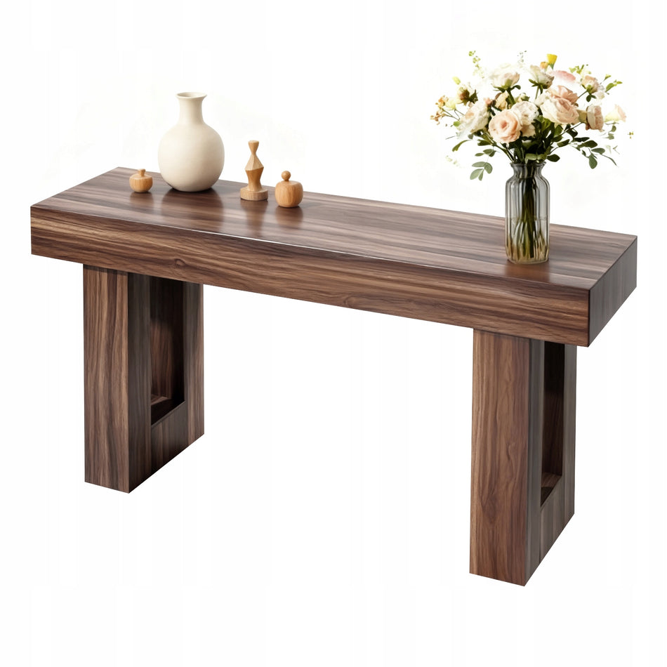 VEVOR RUSTIC COFFEE CONSOLE TABLE 160X35X85 CM SOLID BROWN