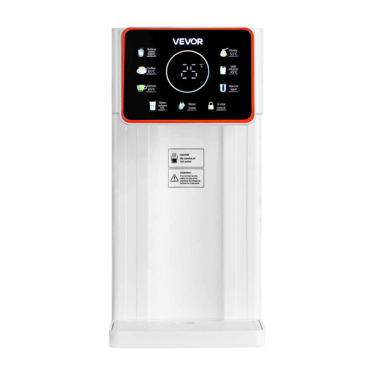VEVOR 3L WATER HEATER BOILING WATER DISPENSER 6 TEMPERATURES 8 POWER LEVELS POWERFUL