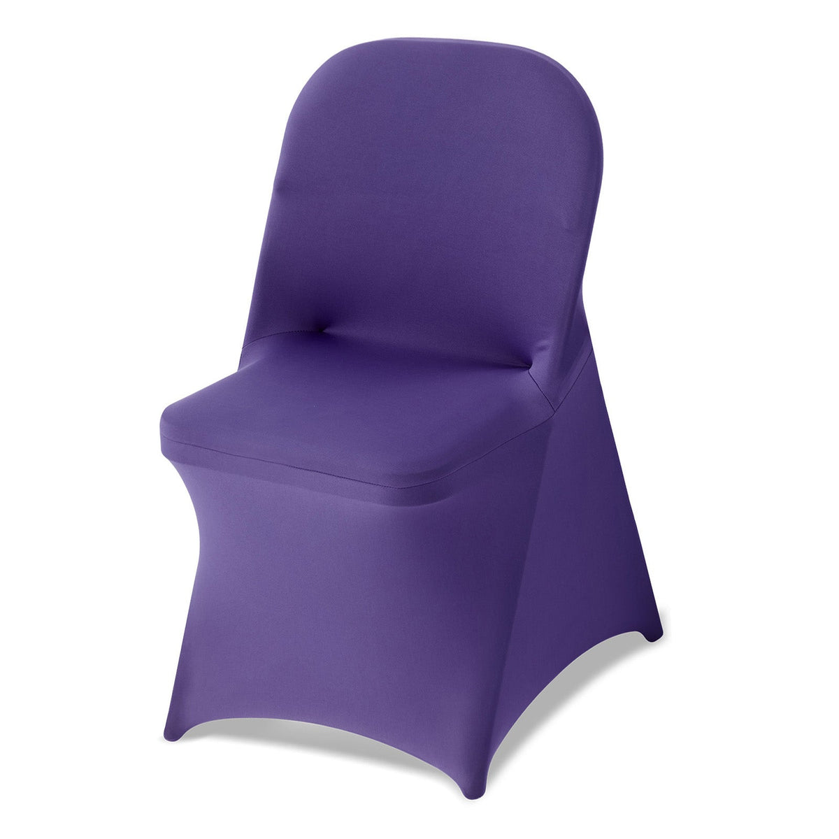VEVOR CHAIR COVERS 50 PCS STRETCHY PURPLE SPANDEX FOR WEDDINGS