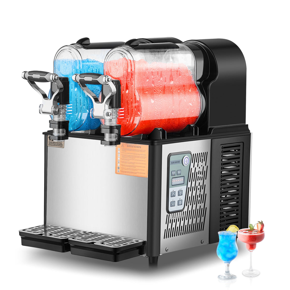 VEVOR COMMERCIAL SLUSHIE MACHINE 3L X 2 DOUBLE TANK