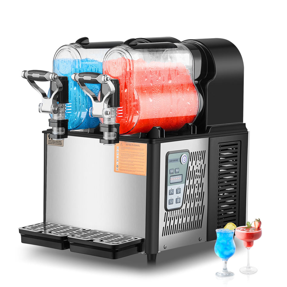 VEVOR COMMERCIAL SLUSHIE MACHINE 3L X 2 DOUBLE TANK