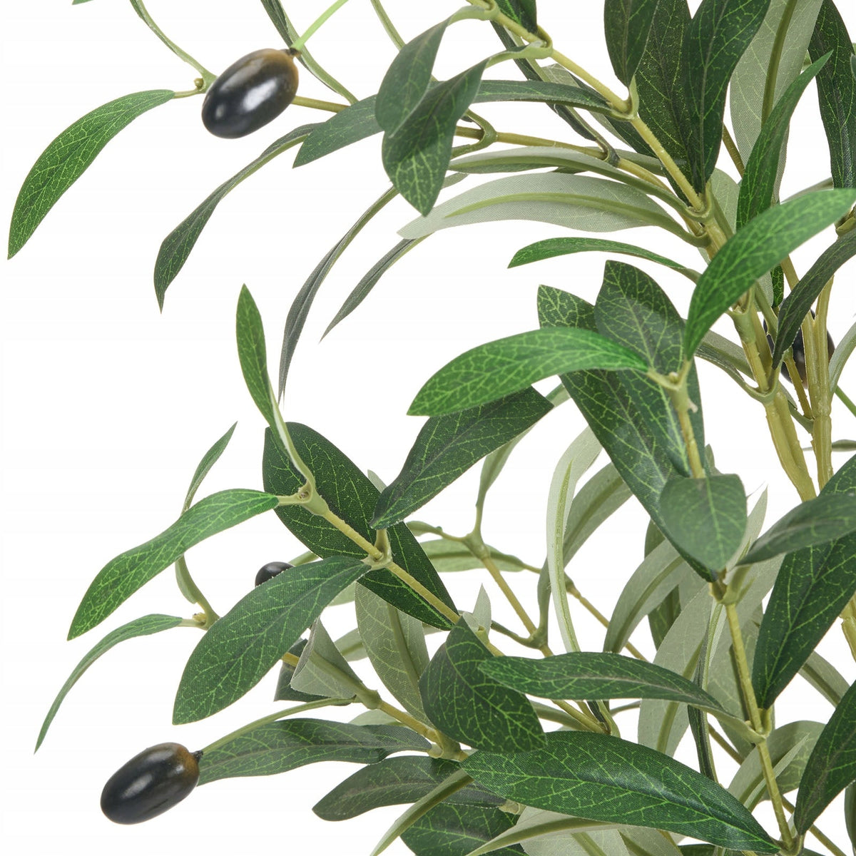 VEVOR ARTIFICIAL OLIVE TREE 240CM WITH BLACK POT REALISTIC LEAVES