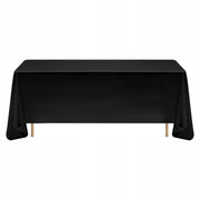 VEVOR 6 PACK TABLECLOTHS 1778X3048MM REUSABLE POLYESTER BLACK