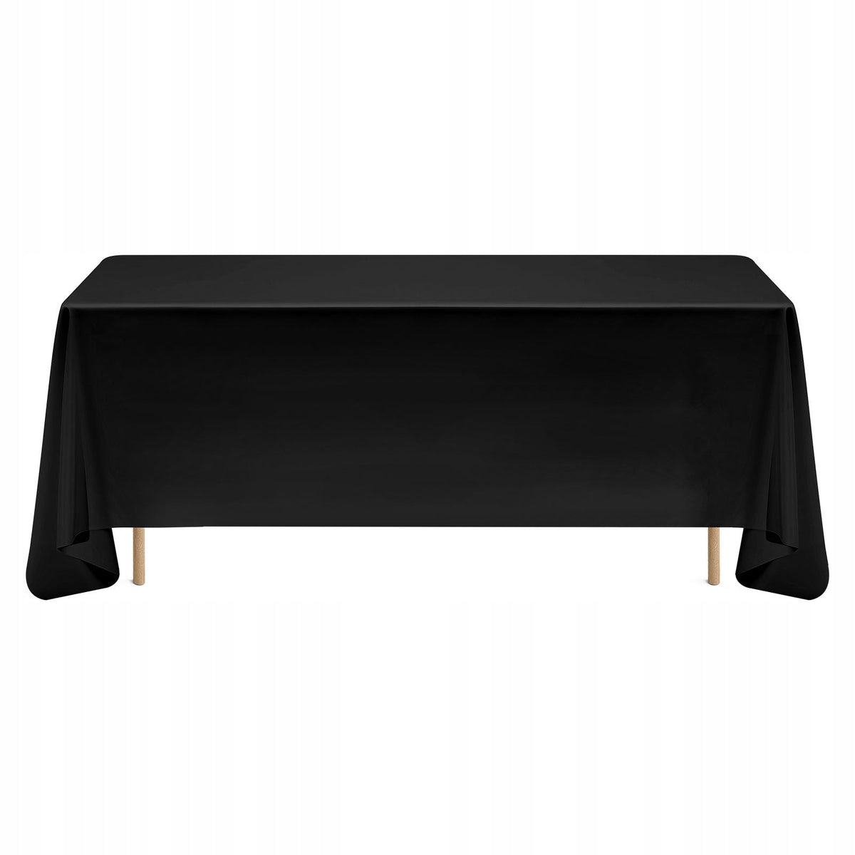 VEVOR 6 PACK TABLECLOTHS 1778X3048MM REUSABLE POLYESTER BLACK