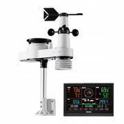 VEVOR 5-IN-1 SOLAR WEATHER STATION WITH IPX6 7.5" OUTDOOR SENSOR