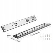 VEVOR DRAWER SLIDES 6 PAIR 406.4MM QUIET BALL BEARING HEAVY-DUTY SOFT CLOSE