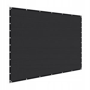 VEVOR 90 HDPE SUN SHADE SAIL 305X366 CM STRONG SOLID BLACK