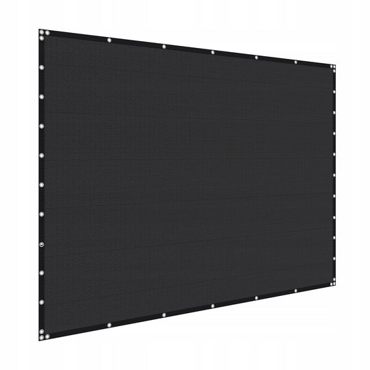 VEVOR 90 HDPE SUN SHADE SAIL 305X366 CM STRONG SOLID BLACK
