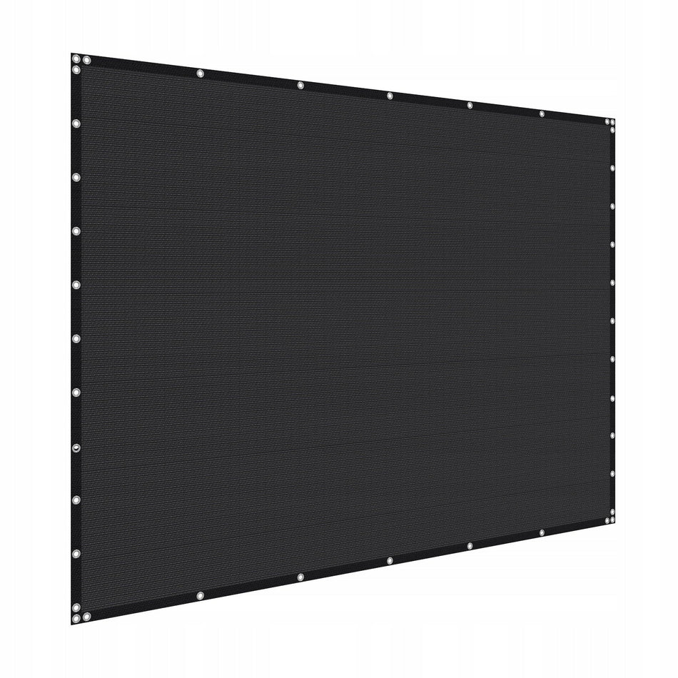 VEVOR 90 HDPE SUN SHADE SAIL 305X366 CM STRONG SOLID BLACK
