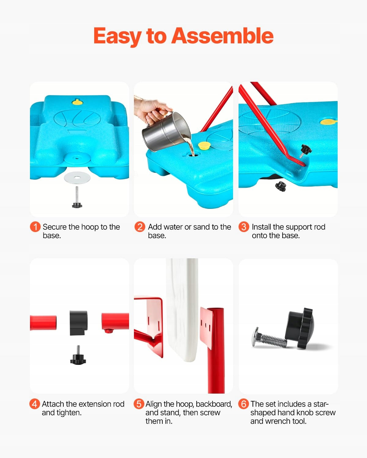 PROFESSIONAL BASKETBALL HOOP FOR KIDS VEVOR ADJUSTABLE PORTABLE