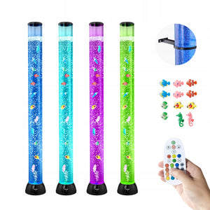 VEVOR BUBBLE LAMP 120 CM WITH 10 FLOATING FISH REMOTE CONTROL 16 COLORS