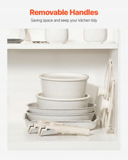 VEVOR 17-Piece Non-Stick Induction Pot and Pan Set