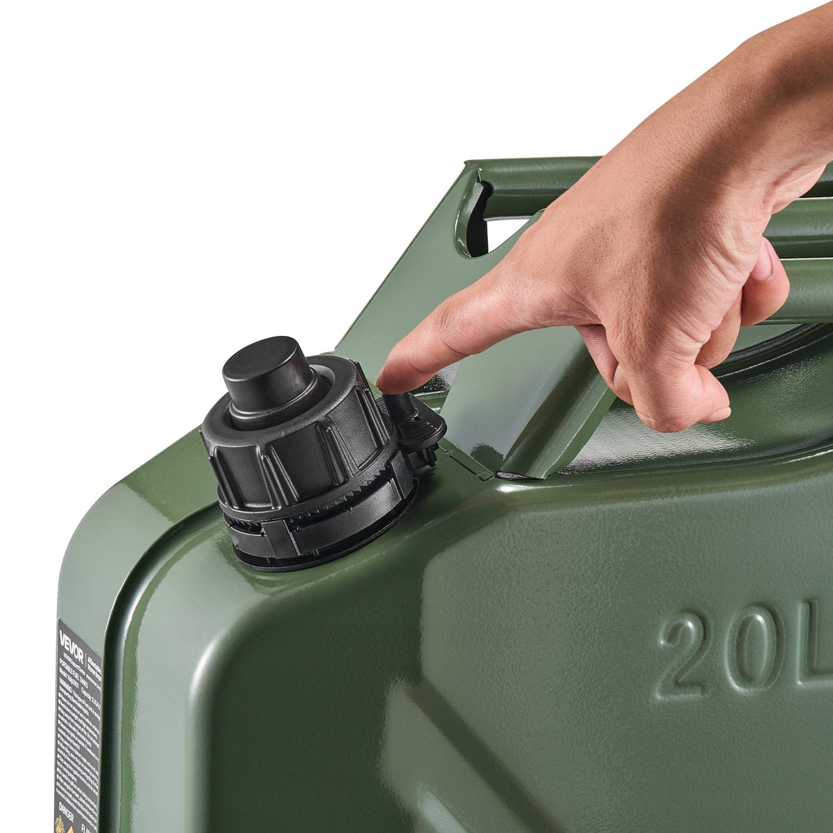 VEVOR 20L FUEL CAN 2 PCS METAL WITH SPOUT AND STRONG HANDLE