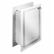 VEVOR DOG DOOR PET FLAP METAL FRAME WITH 3-FLAP LOCK 236MM