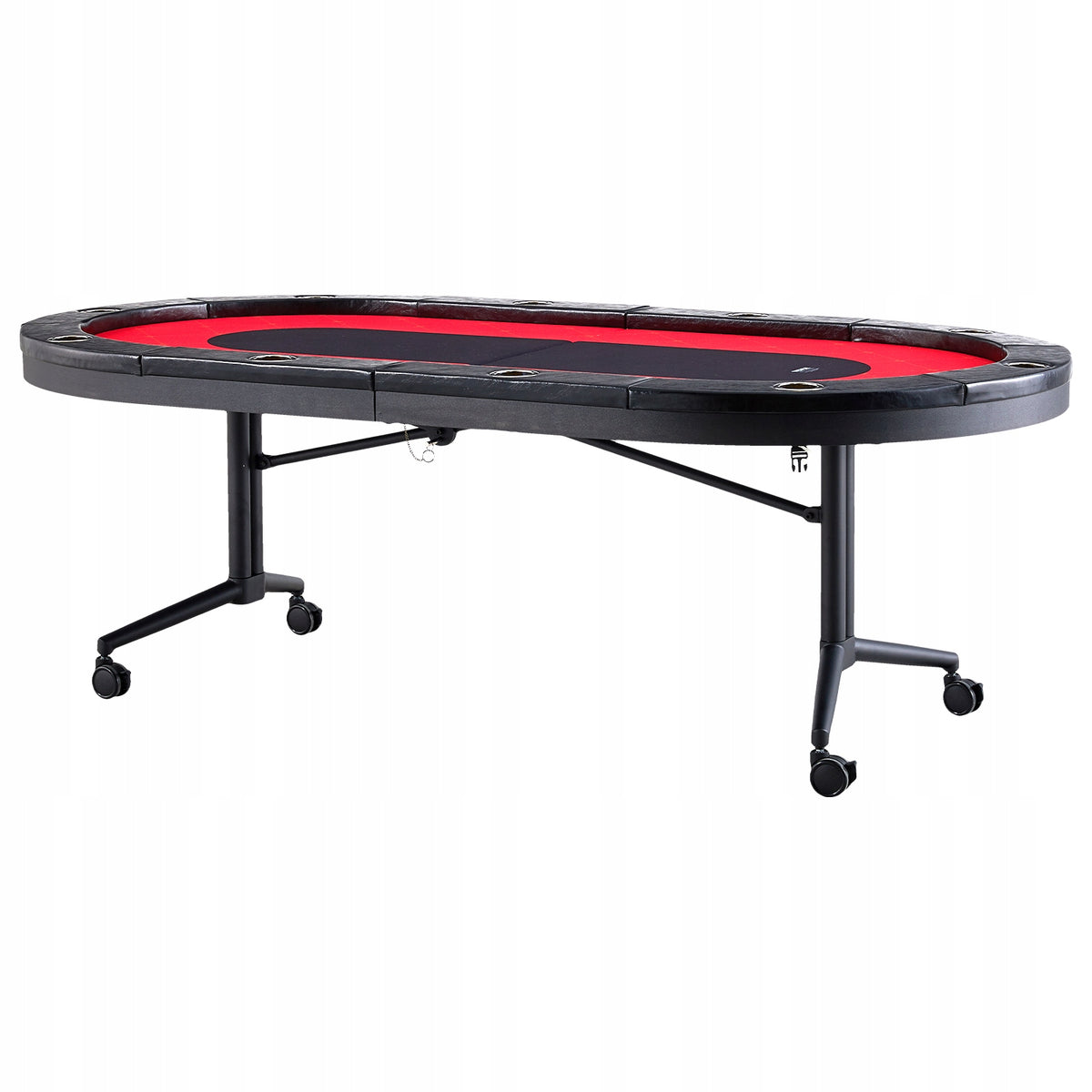 VEVOR PROFESSIONAL FOLDING POKER TABLE 2290X1220X800 MM FOR 10 PLAYERS