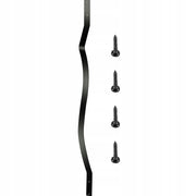 VEVOR TERRACE BALUSTERS 51 PIECES METAL BALUSTERS BLACK STRONG 82CM