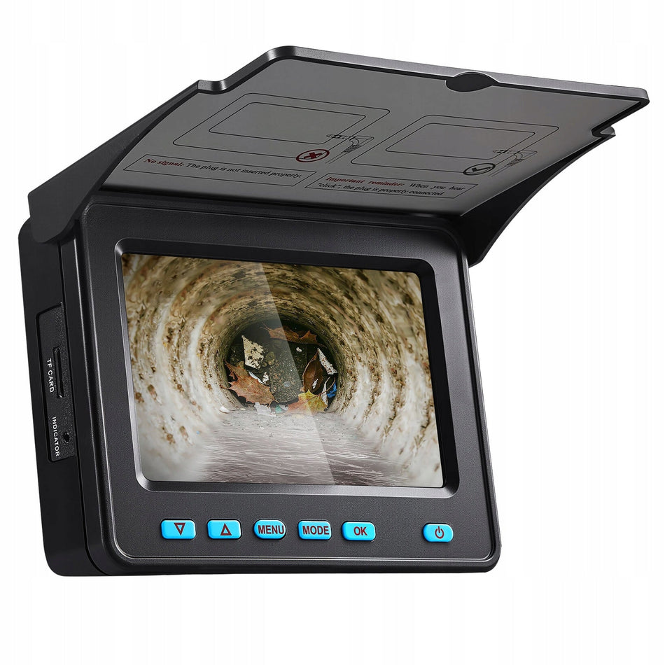 VEVOR Professional 50M Self-Leveling Sewer Camera with 4.3 QUOT