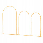 VEVOR WEDDING ARCH SET 3PCS 2 2 2 1 8M GOLD STABLE ARCH STAND