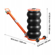 VEVOR 6 TON PNEUMATIC JACK WITH EXTENDED COLUMN, ADJUSTABLE