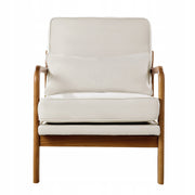 VEVOR PREMIUM ACCENT CHAIR WOODEN FRAME LINEN 150KG COMFORT