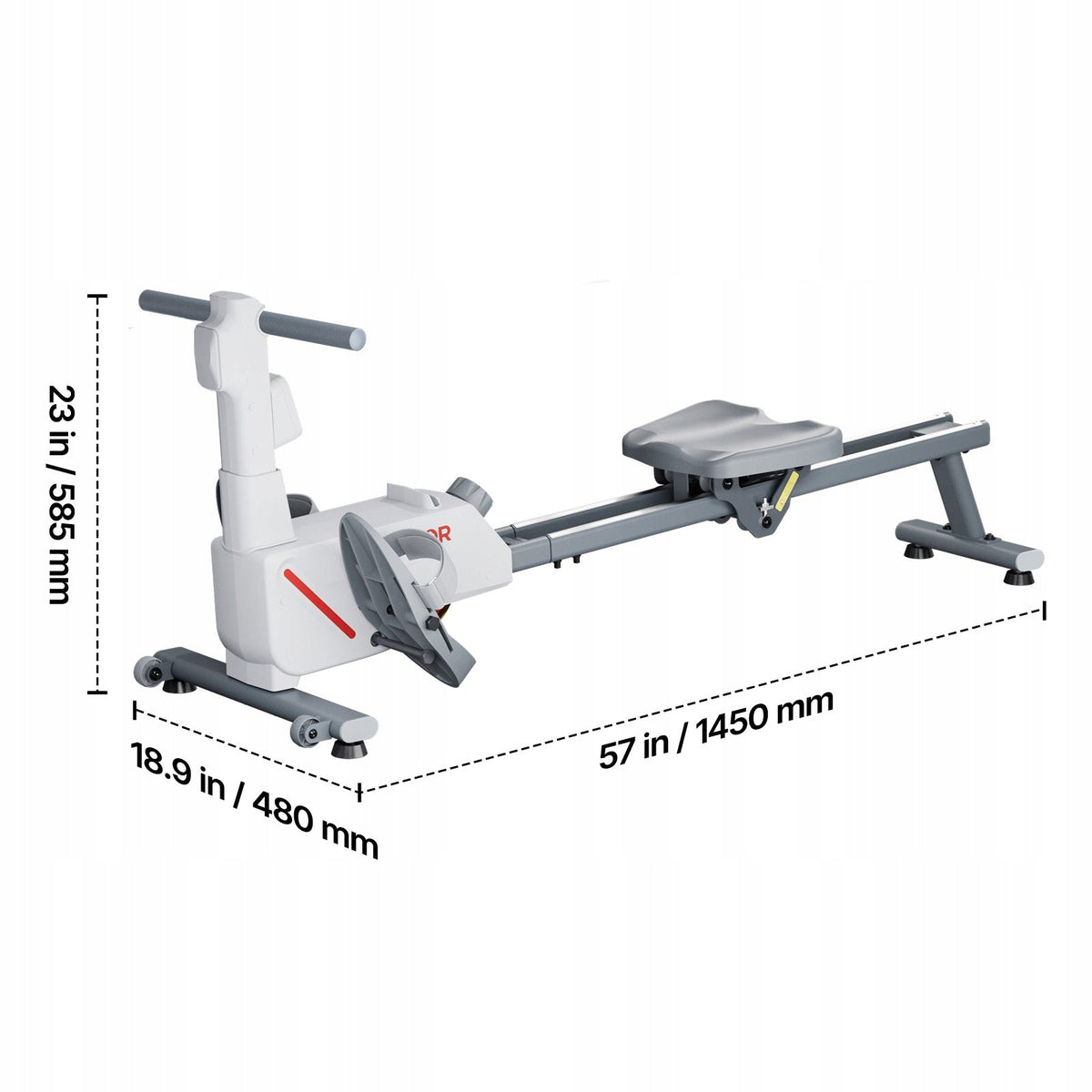 VEVOR FOLDABLE MAGNETIC ROWER 16 RESISTANCE LEVELS BT 158 KG PREMIUM