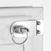 VEVOR DOG DOOR PET FLAP METAL FRAME WITH 3-FLAP LOCK 236MM
