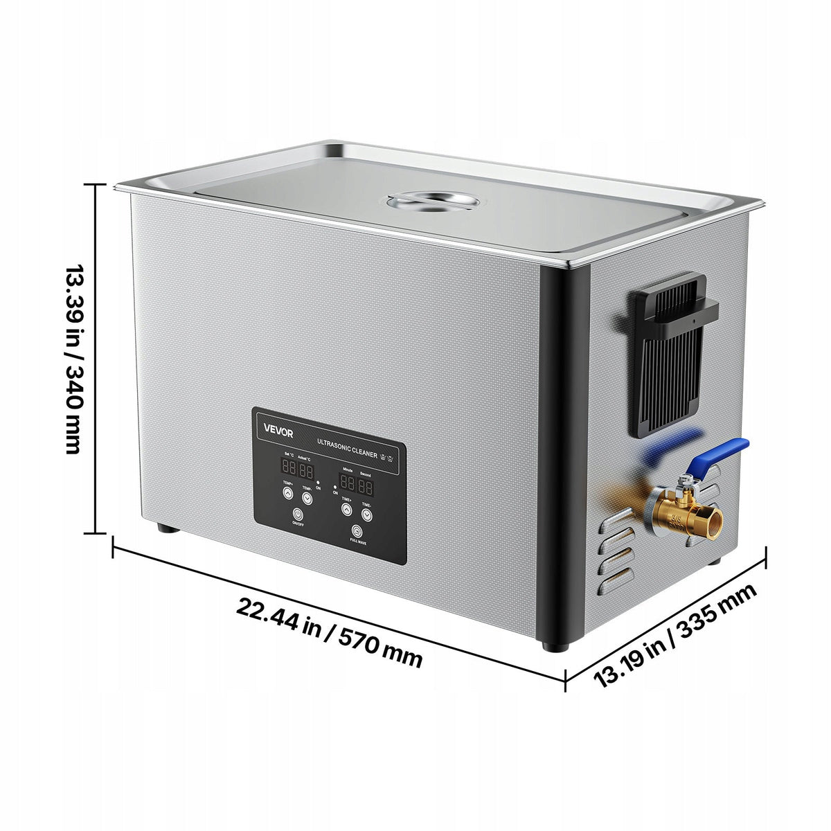 VEVOR 30L PROFESSIONAL ULTRASONIC CLEANER 480W 40KHZ STAINLESS STEEL
