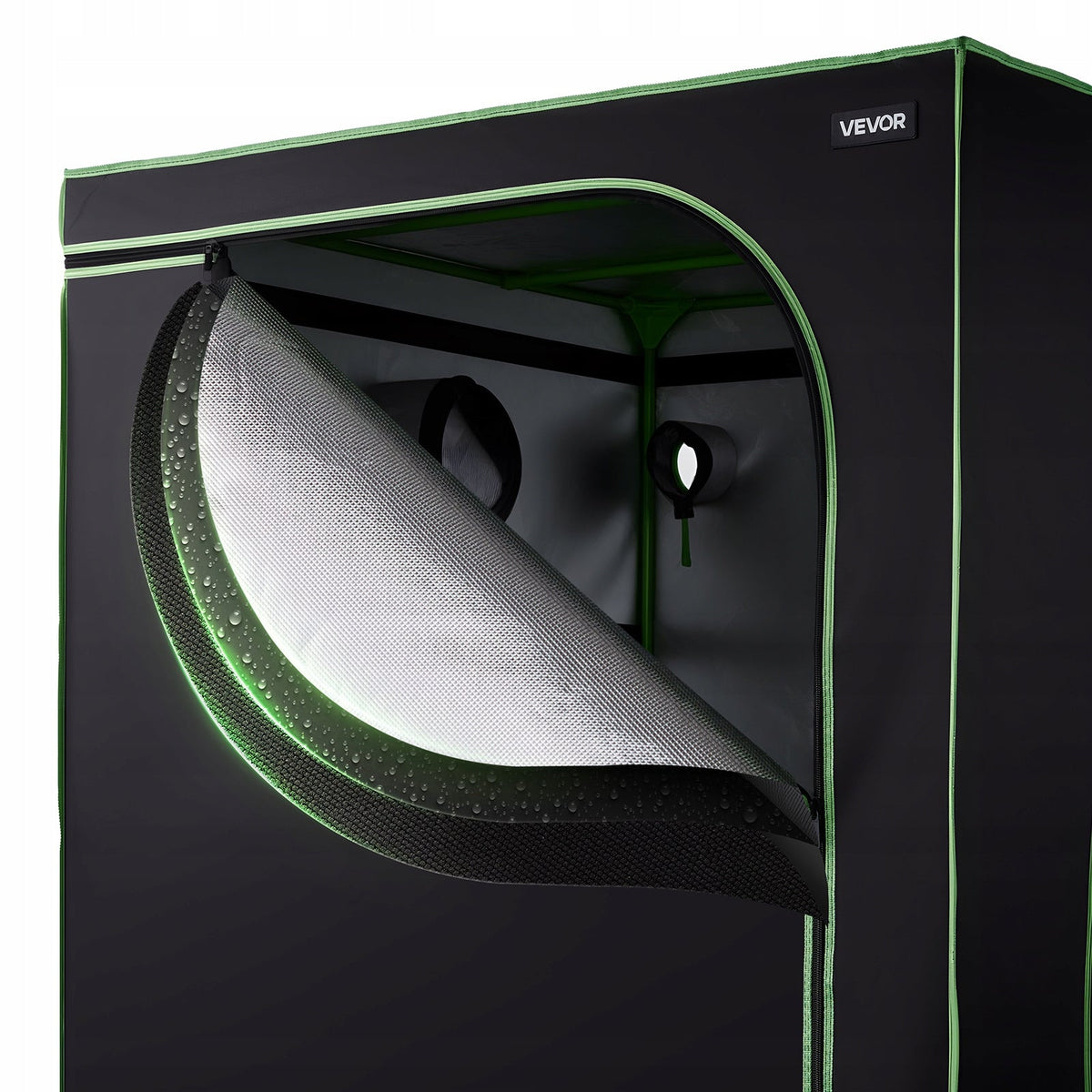 VEVOR GROW TENT 120X120X200 CM 600D HIGHLY REFLECTIVE SOLID