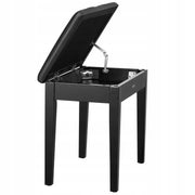 VEVOR PIANO STOOL WITH STORAGE ADJUSTABLE BENCH STRONG 560X350X485MM