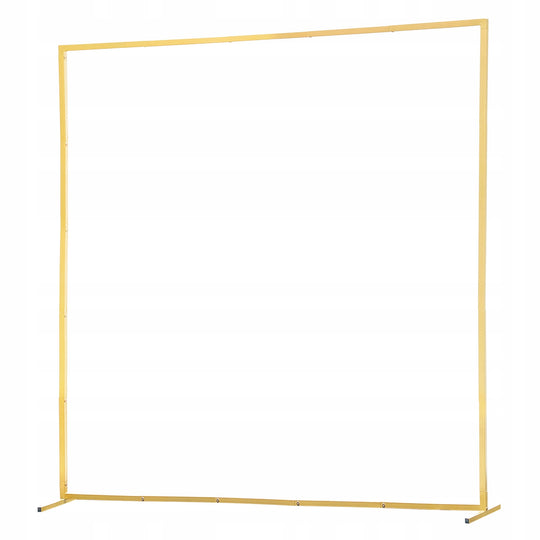 VEVOR 2x2M ARCH BACKDROP STAND GOLD METAL SQUARE STURDY ARCH